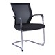 CHAIR VISITOR WMCC MESH BACK CANTILEVER CHROME FRAME BLACK