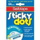 ADHESIVE DOTS SELLOTAPE 990001 REMOVABLE PK64