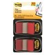 FLAGS POST IT 680RD2 TWIN PACKS RED PK100