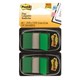 FLAGS POST IT 680GN2 TWIN PACKS GREEN PK100