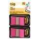 FLAGS POST IT 680BP2 TWIN PACKS BRIGHT PINK PK100
