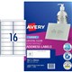 LABEL AVERY CLEAR LASER L7562 ADDRESS 991X34MM 16SHEET