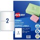 LABEL AVERY LASER L7566 MAILING PARCEL 1991X931MM CRYSTAL CLEAR 2SHEET