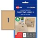 LABEL AVERY LASERINKJET L7176 SHIPPING A6 105X148MM KRAFT 1SHEET