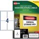 LABEL AVERY LASER L7069 HEAVY DUTY PARCEL 991X139MM WHITE 4SHEET