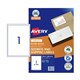 LABEL AVERY INKJET J8167 MAILING SHIPPING 1996X2891MM WHITE 1SHEET