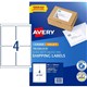 LABEL AVERY LASER L7169 SHIPPING 991 X 1390MM 4SHEET WHITE