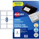 LABEL AVERY LASER L7070 INTERNET SHIPPING WEATHERPROOF 991X677MM 8SHEET WHITE