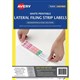 LABEL AVERY LASER L7174 FILING LATERAL 42X220MM WHITE 4SHEET