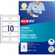 NAME BADGE AVERY LASER EBS L7427 FABRIC 880X520MM 10SHEET WHITE