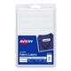 LABEL AVERY 40720 NOIRON CLOTHING 45X13MM WHITE 18SHEET