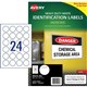 LABEL AVERY LASER L6112HD HEAVY DUTY ROUND 40MM DIA WHITE 24SHEET