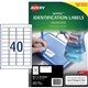 LABEL AVERY LASER L6145 NOPEEL TAMPEREVIDENT 457X254MM WHITE 40SHEET