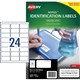 LABEL AVERY LASER L6146 NOPEEL TAMPEREVIDENT 635X339MM WHITE 24SHEET