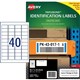 LABEL AVERY LASER L6140 TRIPLEBOND INDUSTRIAL 457X254MM WHITE 40SHEET