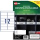 LABEL AVERY LASER L4776REV REMOVABLE 991X423MM WHITE 12SHEET