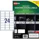LABEL AVERY LASER L4773REV REMOVABLE 635X339MM WHITE 24SHEET