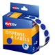 LABEL AVERY DISPENSER PACK CIRCLE 14MM BLUE DMC14B