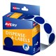 LABEL AVERY DISPENSER PACK CIRCLE 24MM BLUE DMC24B