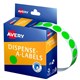 LABEL AVERY DISPENSER PACK CIRCLE 14MM FLUORO GREEN DMC14FG
