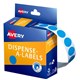 LABEL AVERY DISPENSER PACK CIRCLE 14MM LIGHT BLUE