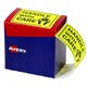 LABEL AVERY DISPENSER PACK 996X750MM HANDLE WITH CARE RECTANGLE FLUORO YELLOW PK750