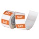 LABEL AVERY FOOD ROTATION DISPENSER PACK SATURDAY 40X40MM SQUARE ORANGE