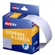 LABEL AVERY DISPENSER PACK RECTANGLE 24X49MM WHITE DMR2449W