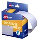 LABEL AVERY DISPENSER PACK RECTANGLE 44X63MM WHITE DMR4463W