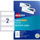 DELEGATE CARDS AVERY L7423 148X210MM 2SHEET WHITE
