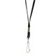 ID PRODUCT REXEL LANYARD FLAT WITH SWIVEL CLIP 510MM BLACK PK10