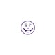 STAMP MERIT SHINY 9SHS0083 SMILEY FACE BLUE