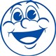 STAMP MERIT SHINY 9SHS00233 39CHEEKY FACE39 BLUE