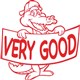 STAMP MERIT SHINY 9SHS0212 CROCODILE VERY GOOD RED
