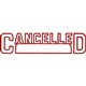 STAMP PRE INKED SHINY SEN2122 CANCELLED OUTLINE WDATE RED