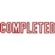 STAMP PRE INKED SHINY SEN0162 COMPLETED OUTLINE RED