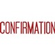 STAMP PRE INKED SHINY SEN1212 CONFIRMATION RED