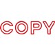 STAMP PRE INKED SHINY SEN0022 COPY OUTLINE RED