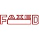 STAMP PRE INKED SHINY SEN2042 FAXED OUTLINE WDATE RED