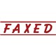 STAMP PRE INKED SHINY SEN9062 FAXED RED