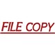 STAMP PRE INKED SHINY SEN1322 FILE COPY RED