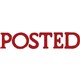 STAMP PRE INKED SHINY SEN1412 POSTED RED