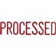 STAMP PRE INKED SHINY SEN1272 PROCESSED RED