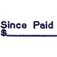 STAMP PRE INKED SHINY SEN1673 SINCE PAID BLUE