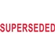 STAMP PRE INKED SHINY 9SEN1972 SUPERSEDED RED