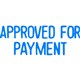 STAMP XSTAMPER 1025 APPROVED FOR PAYMENT BLUE