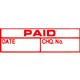 STAMP XSTAMPER 1533 PAIDDATECHQ RED