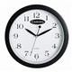 CLOCK WALL CARVEN 300MM BLACK