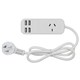 POWER BOARD JACKSON PT3USB3A 1 POINT PORTABLE WITH 4 X USB CHARGE PORTS 90CM CORD WHITE