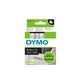 TAPE DYMO D1 SD45010 12MMX7M BLACK ON CLEAR